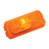 Small Rectangular Single Bulb Sealed Marker Light - Amber