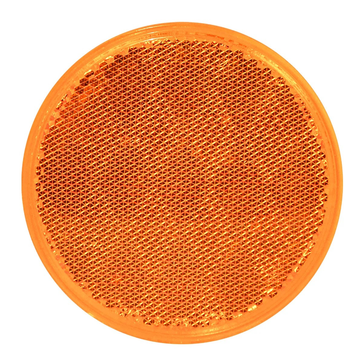3" Round Stick-On Reflector - Amber