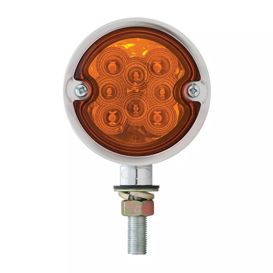 Double Face Spyder LED Pedestal Light - Amber A/ Clear B-Grand General-78553