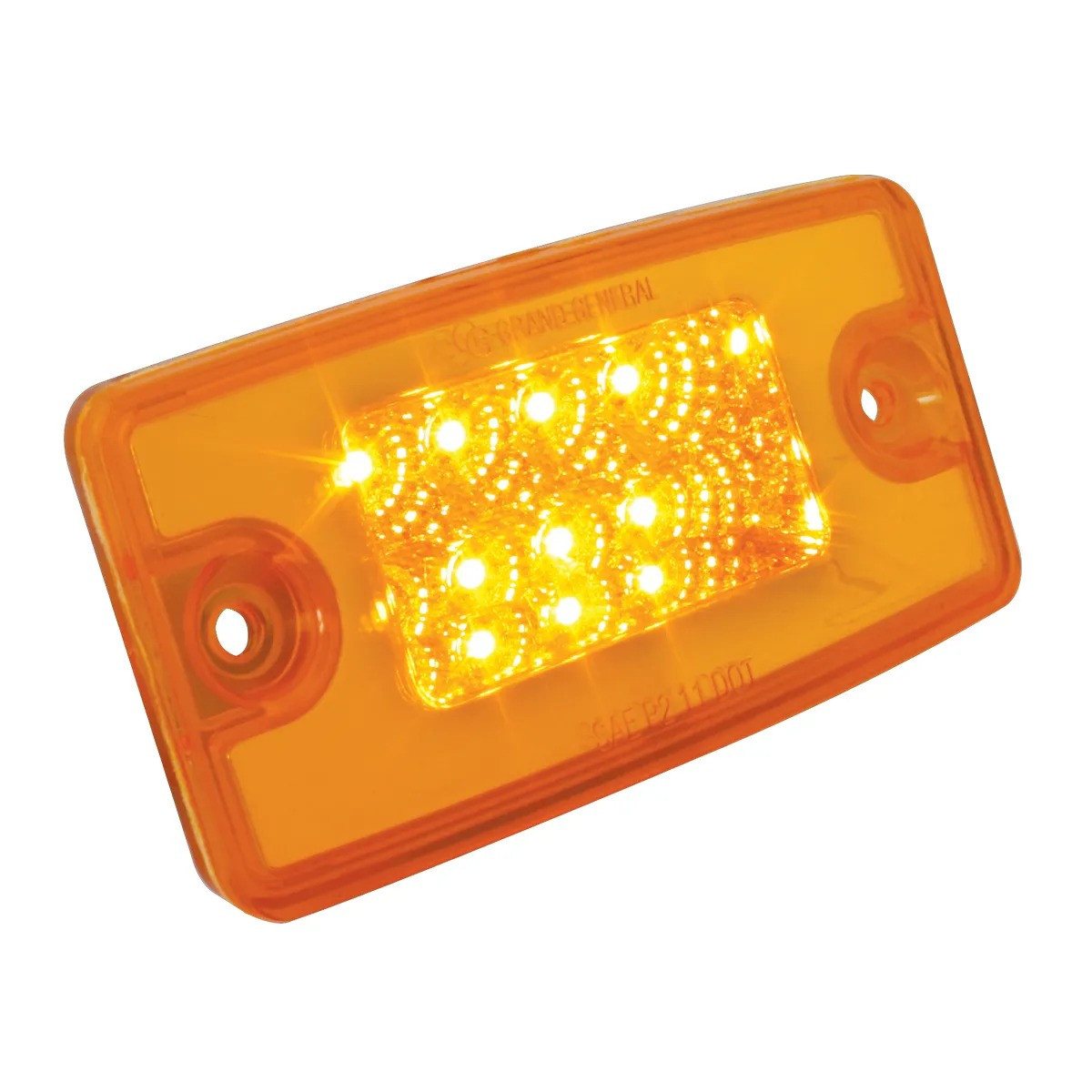 Freightliner Cab Visor Spyder LED Marker Light - Amber/Amber-Grand General-76320