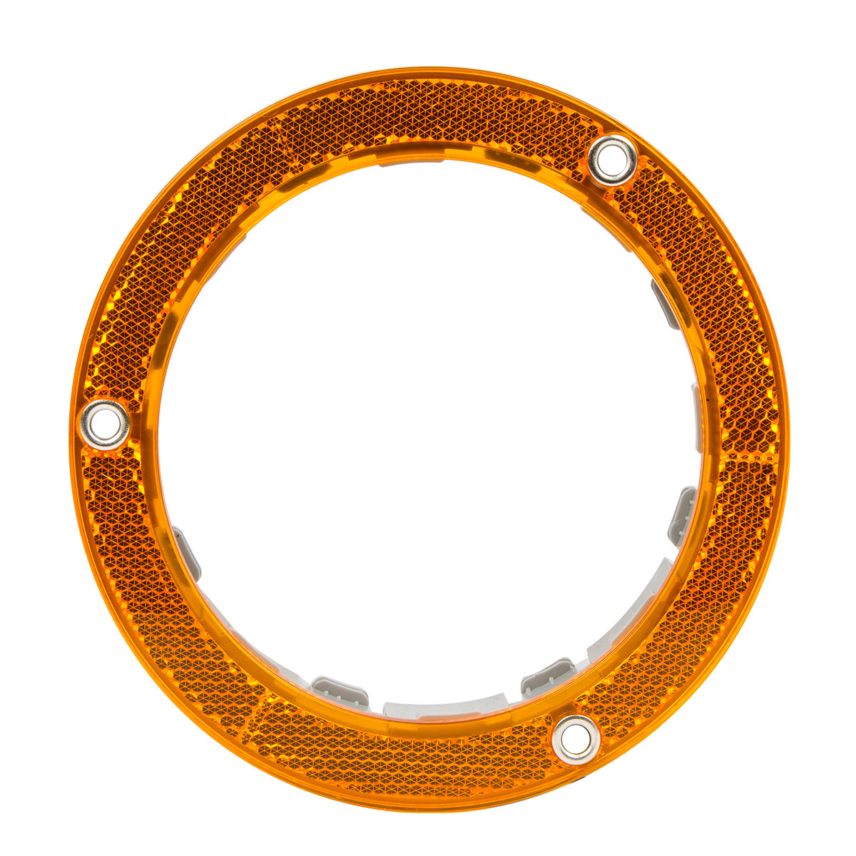 Reflective Plastic Flange Mount Bezel For 4" Lights - Red-Grand General-87261