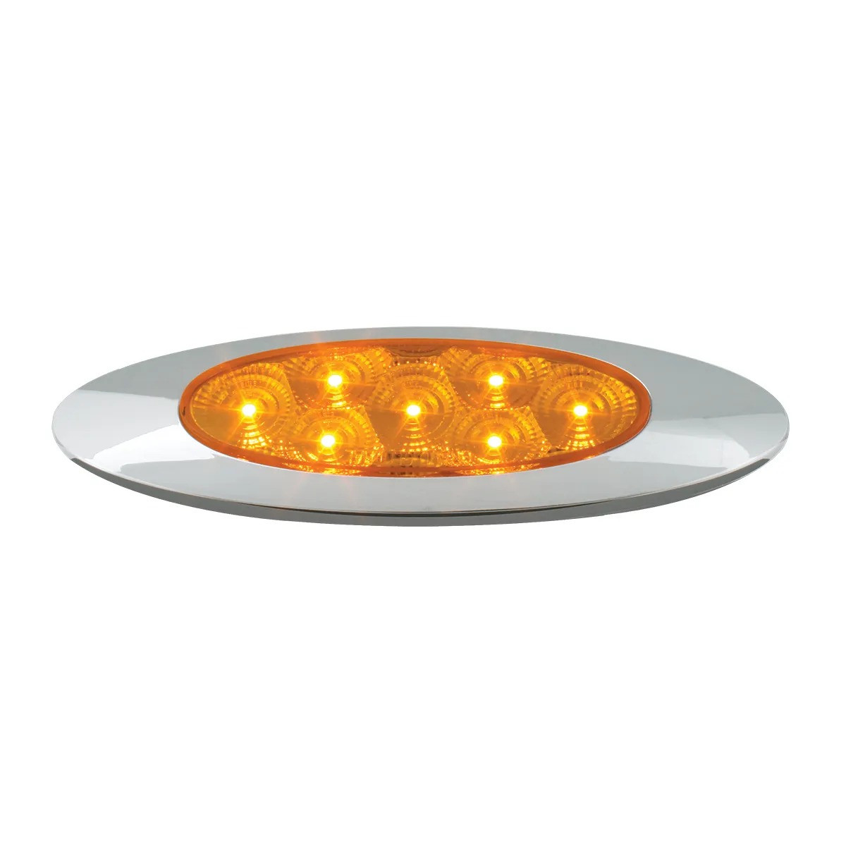Ultra Thin Spyder Y2K 7 LED Marker Light - Amber/Amber-Grand General-77830