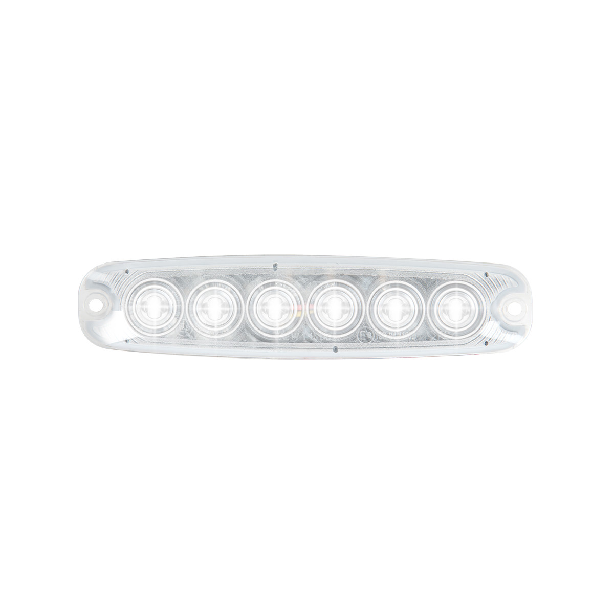 5 ⅛" Ultra Thin Strobe LED Light - White/Clear-Grand General-81842