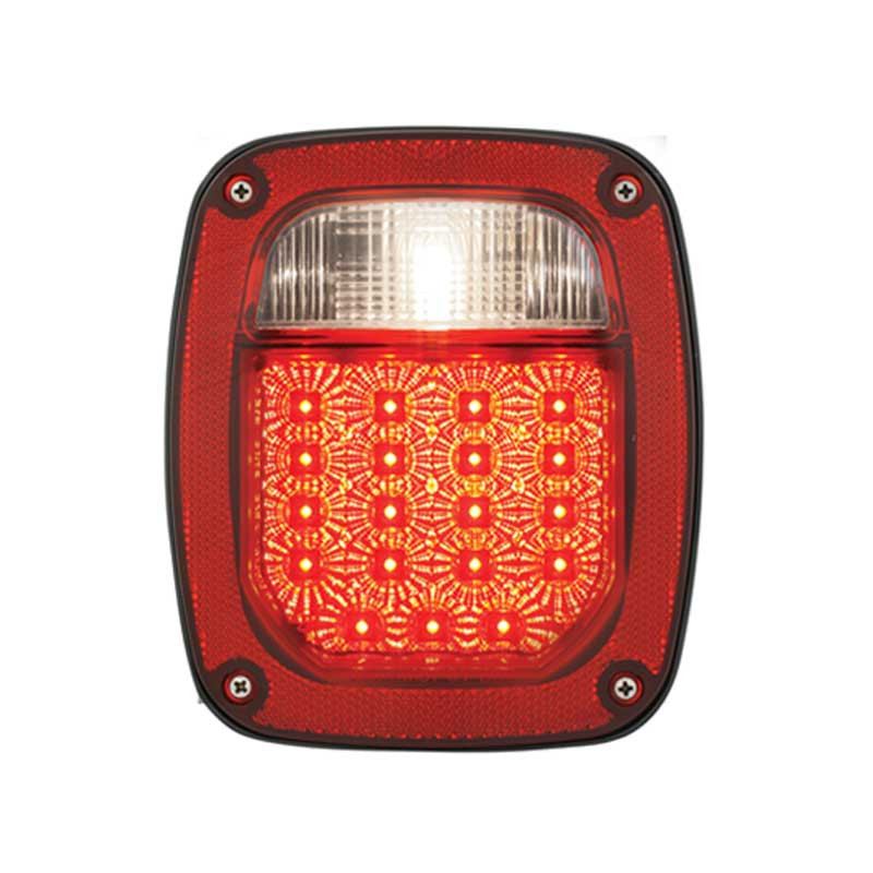 Multi-Function Three Stud Combination Spyder Led Roadside Light - Red/Red-Grand General-80793