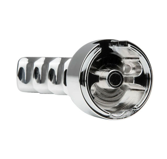 Chrome Straight Grip With Lines 13/18 Speed Gearshift Knob-Grand General-93481