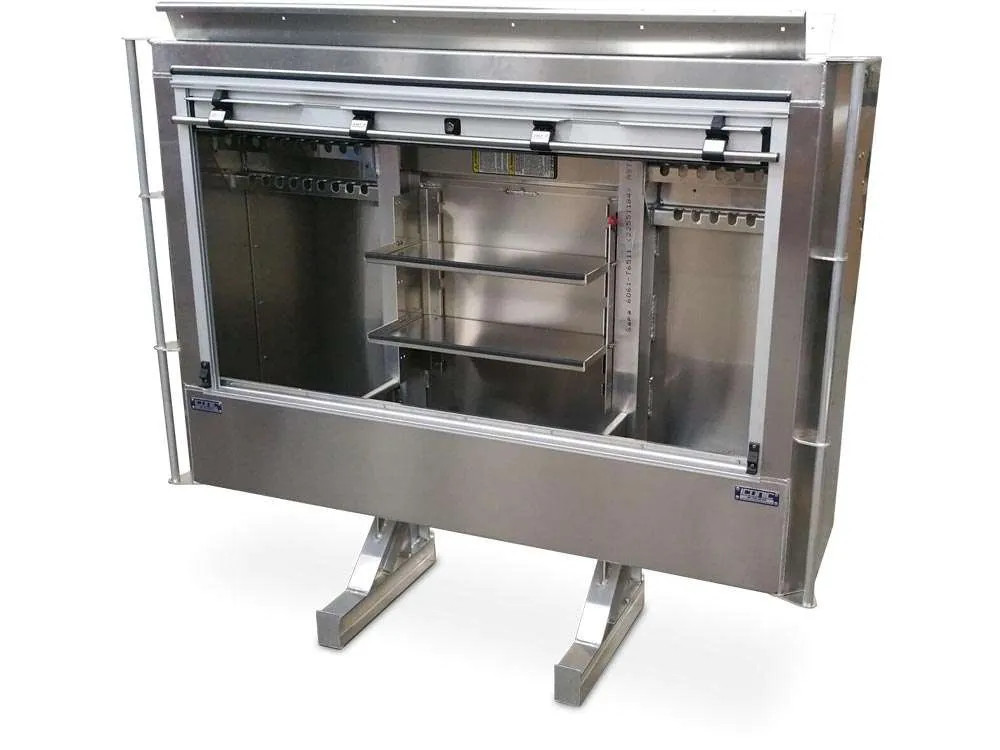 Roll Up Door Enclosed Headache Rack-Iconic Metal Gear