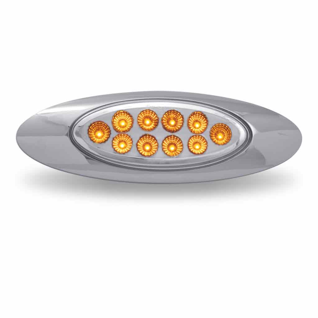 Marker M1 Style Clear Amber LED (10 Diodes)-Trux-TLED-G4XCA