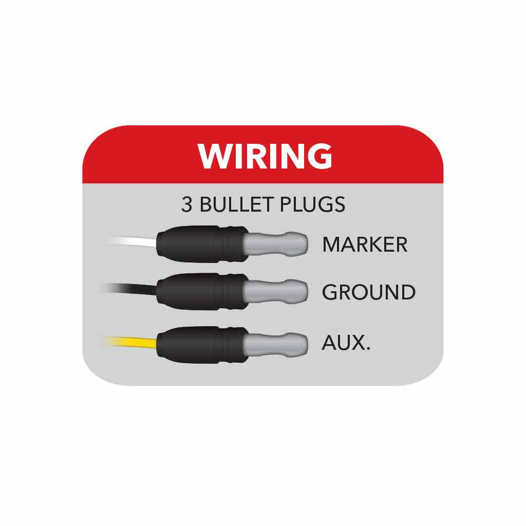 Red Marker to Green Auxiliary LED G4 Light (10 Diodes)-Trux-TLED-G4XRG