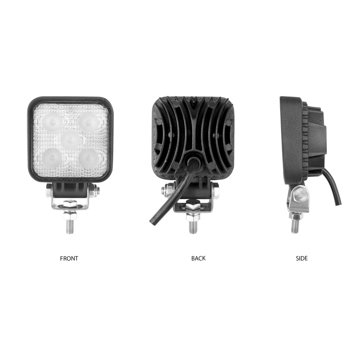Mini Square LED Flood Worklight - 900 Lumens (5 Diodes)