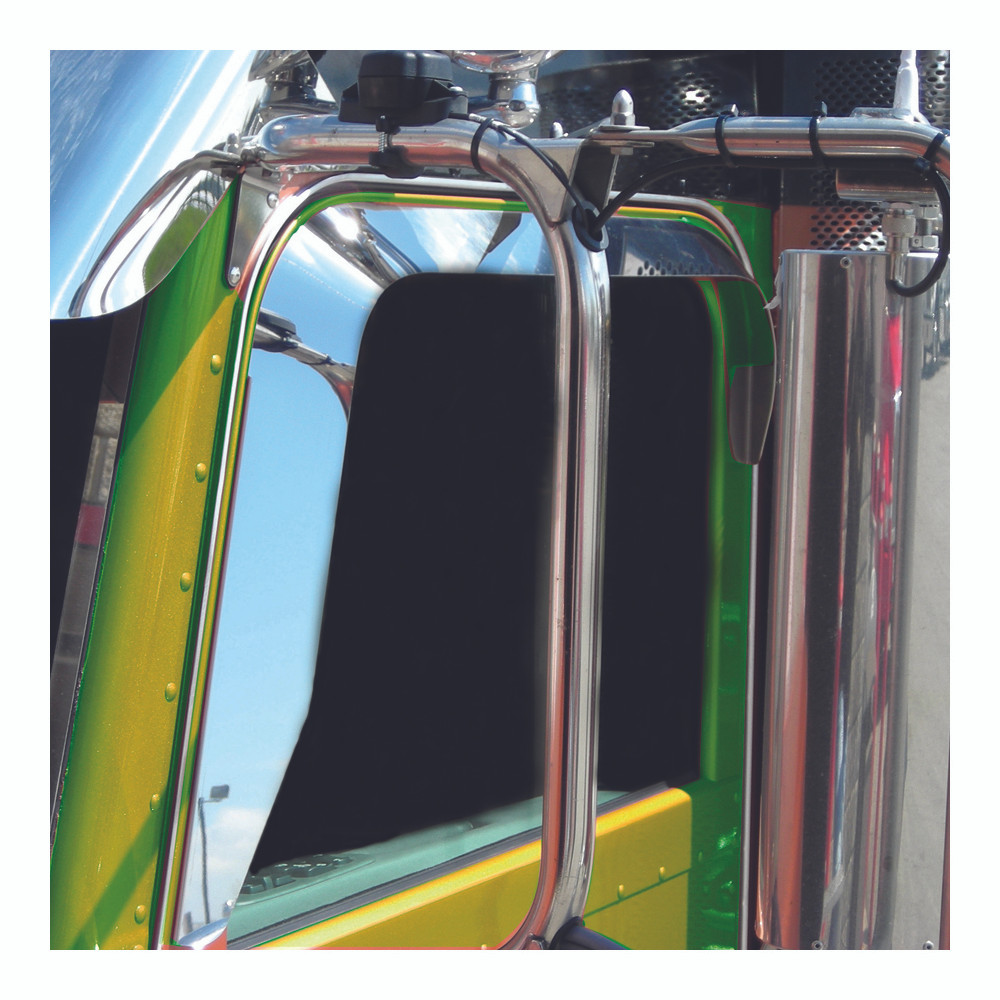 Peterbilt 379 Window Shade - Convex Mirror Cutout On Passenger Side (20052012)-Trux-TP-1401