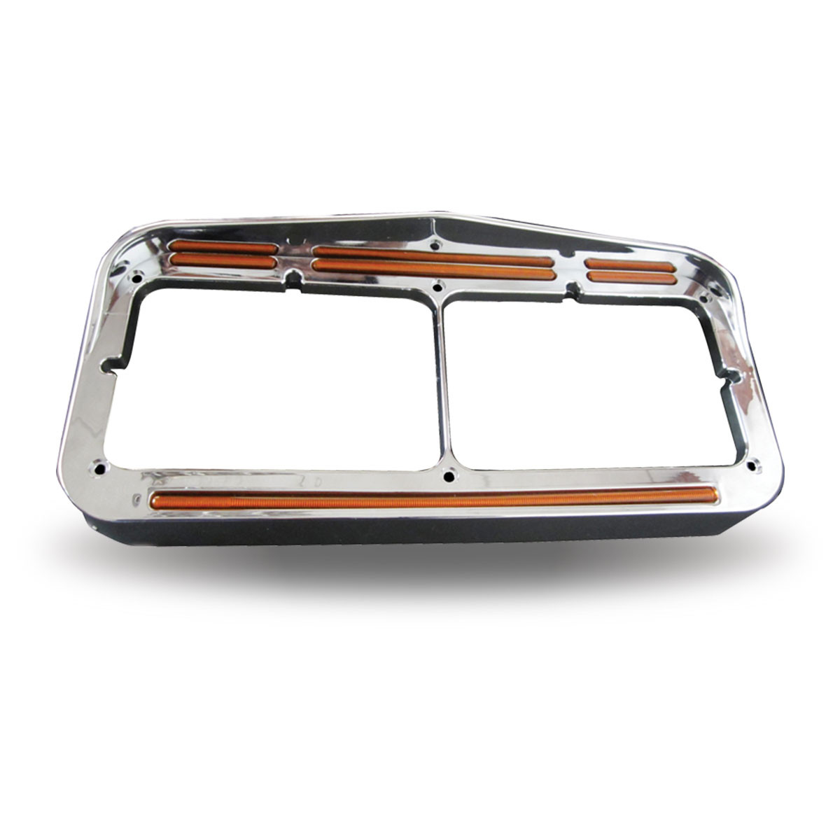 Universal Rectangular Flatline Headlight Bezel - Amber-Trux-TU-1029A