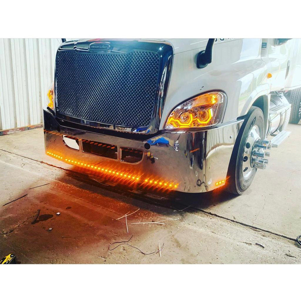 One Piece Cascadia Bumper 43 3/4” Holes Ships LTL