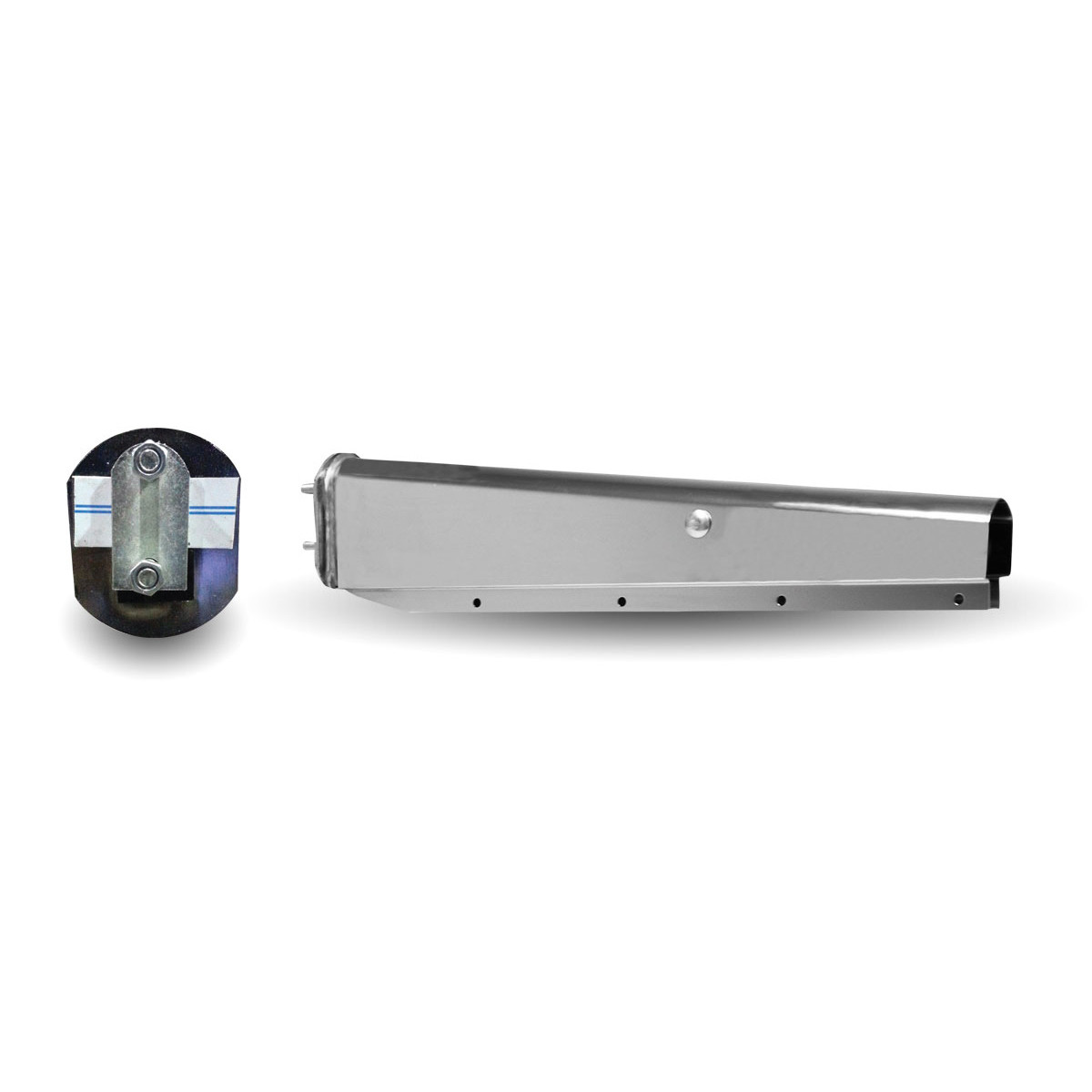 Chrome 30" Mudflap Hanger - 2 1/2" Bolt Spacing-Trux-TU-9232