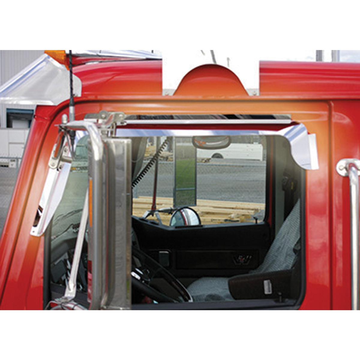 Western Star Window Deflector (Mirror On Door) - All Models All Years-Trux-TW-1404