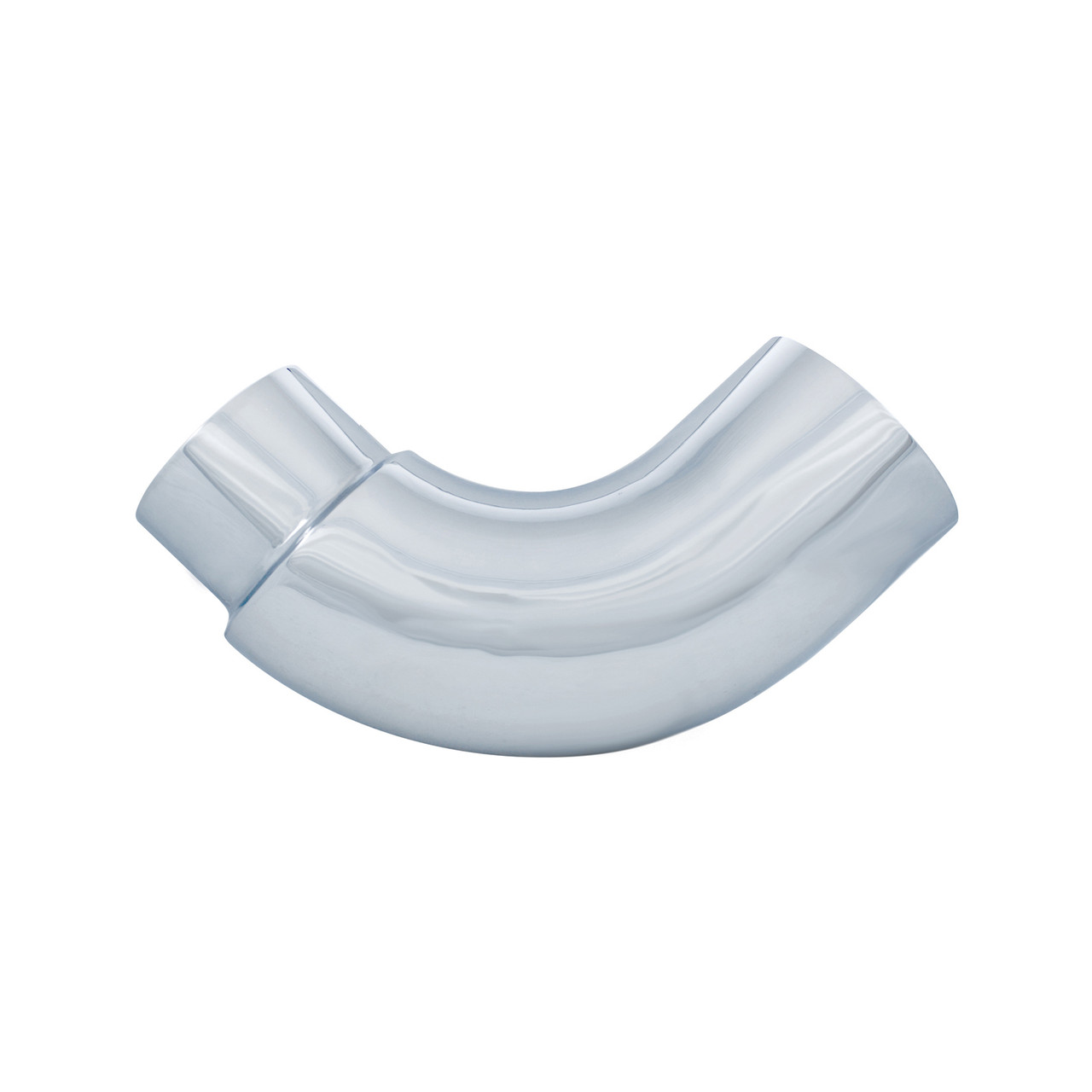 Chrome 90 Degree Exhaust Elbow, Reduce 6 O.D. To 5 O.D. - 13 X 13