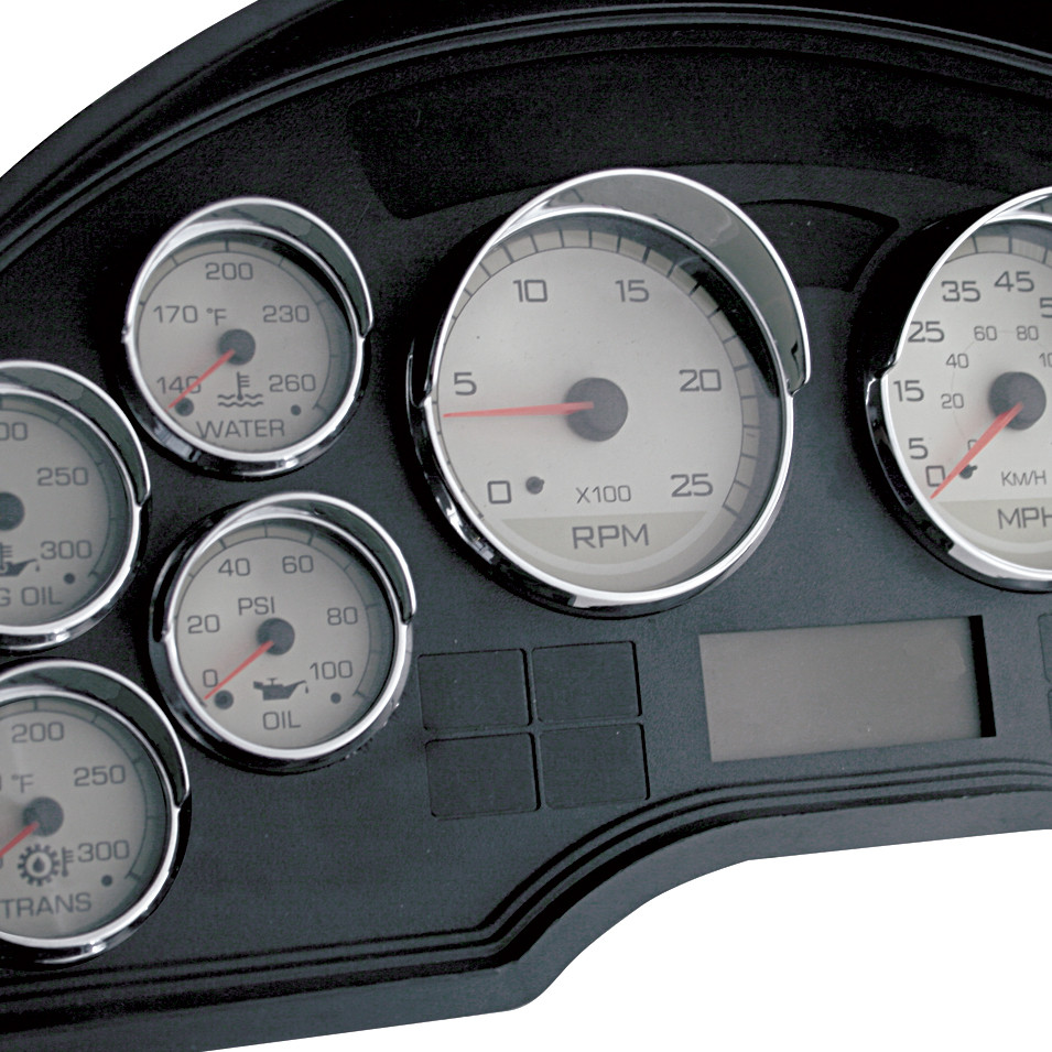 2007+ International Gauge Cover W/ Visor - Speed/Tachometer
