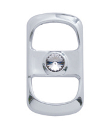 Rocker Switch Trim For Peterbilt/ Kenworth w/ Clear Diamond (Card of 3)