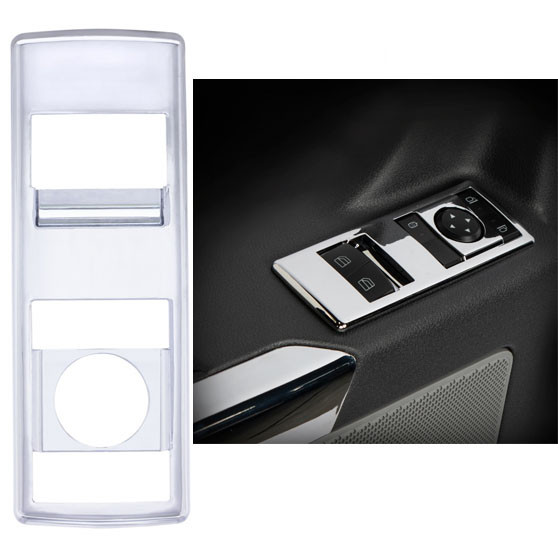 Chrome Door Switch Cover With Power Windows/Mirrors For 2018-2020 Freightliner Cascadia