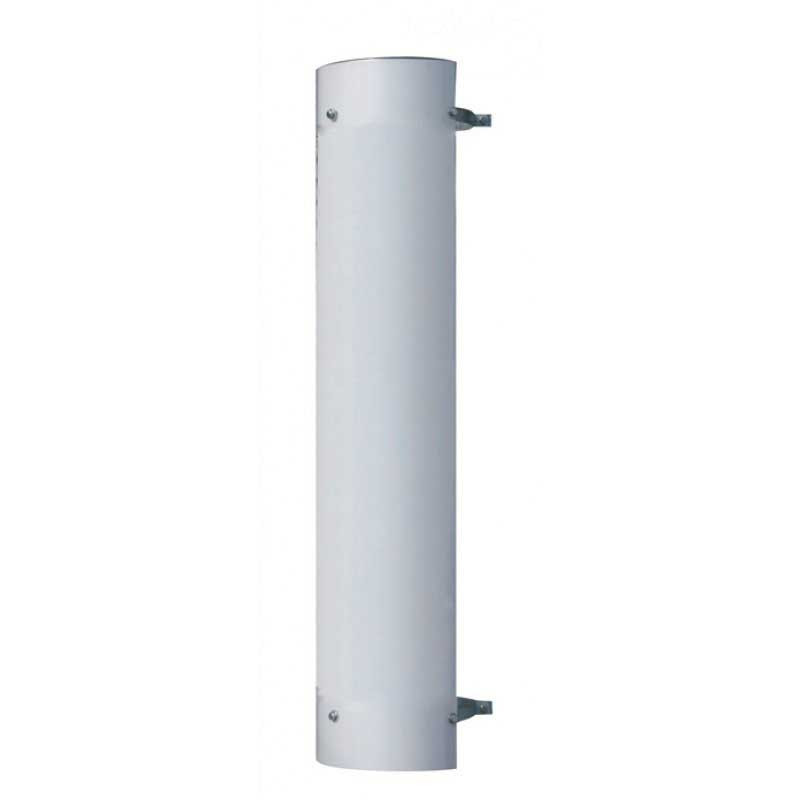 7" 180 Degree Stainless Exhaust Muffler Shield - Round