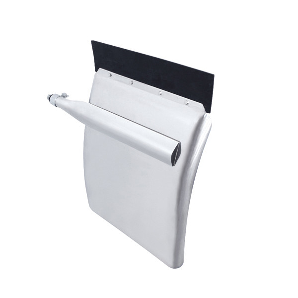 24" X 27" Stainless Quarter Fender Set - Triangle Bracket