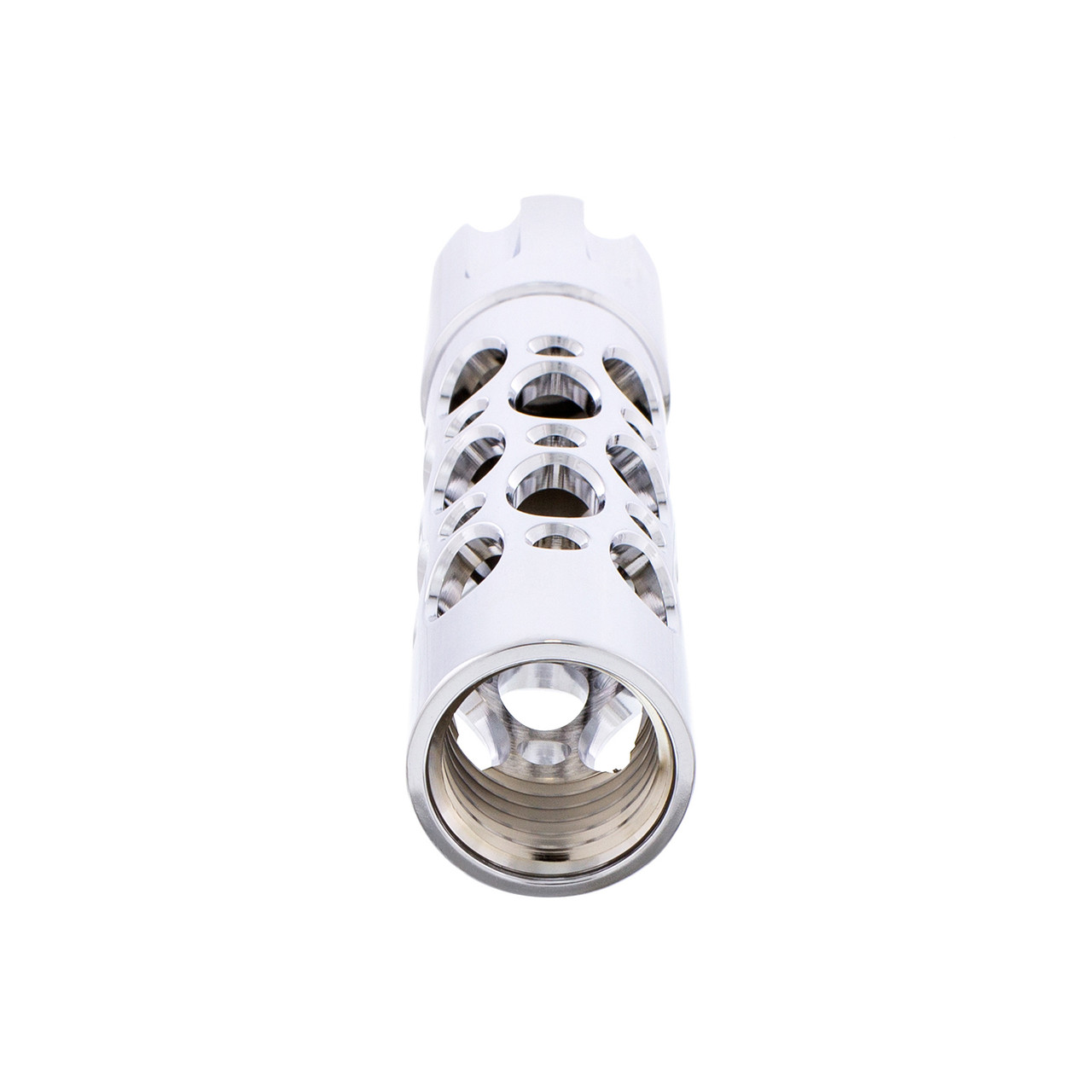 Chrome Thread-on "Austin" 9/10 Speed Gearshift Knob With Adapter - Vertical