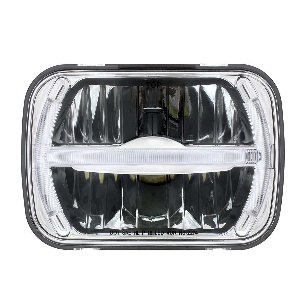 Ultra Lit - 5" X 7" 7 LED Rectangular Light With LED Light Bar