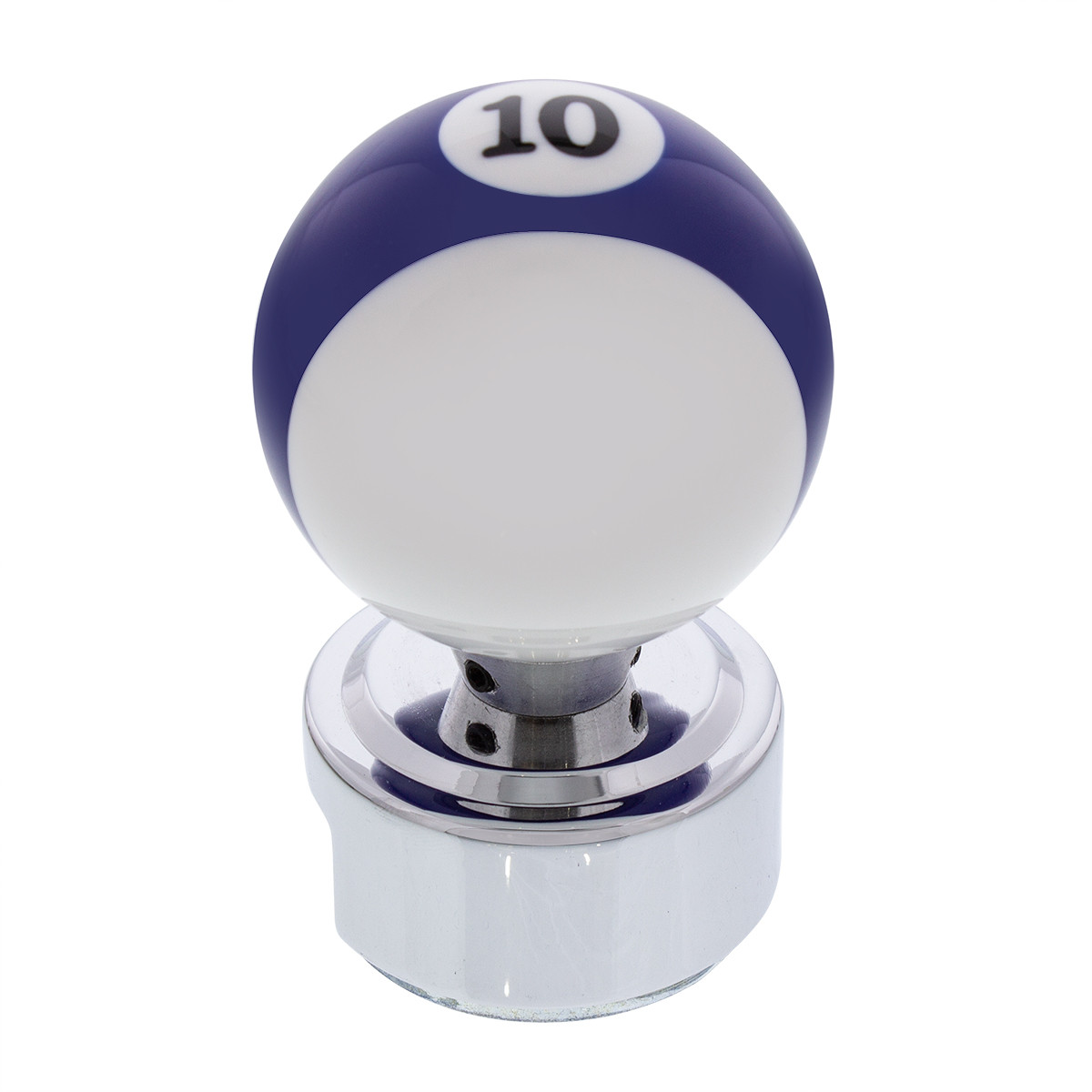 Number "10" Pool Ball Gearshift Knob For 13/15/18 Speed Eaton Style Shifters