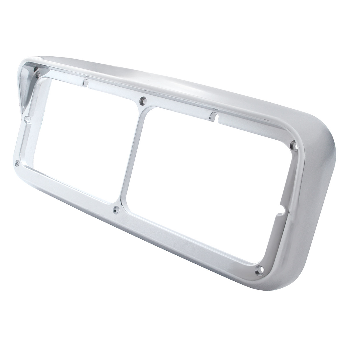 Rectangular Dual Headlight Bezel w/ Visor