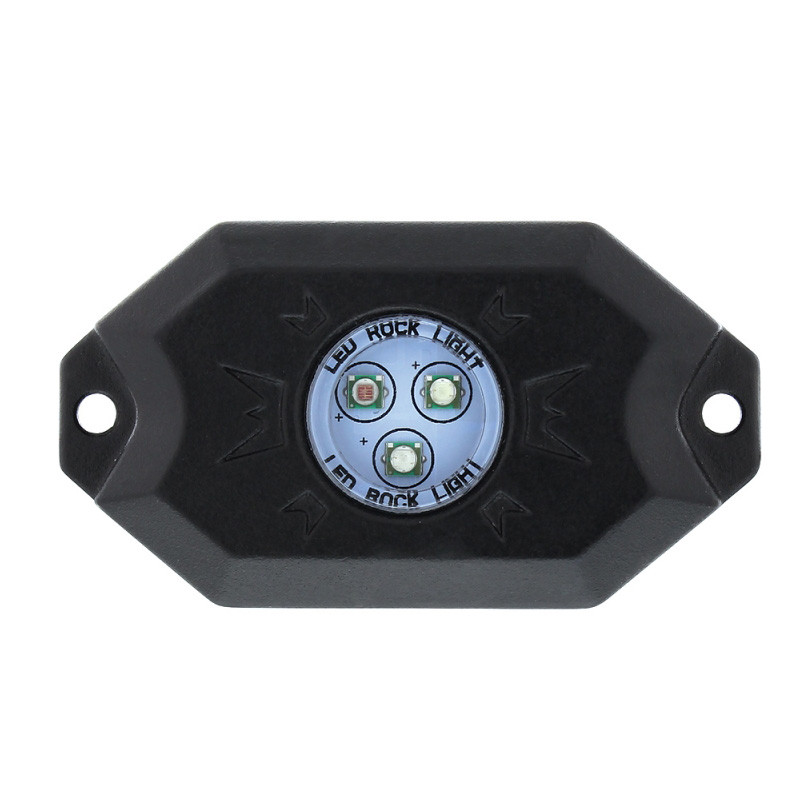 Bluetooth RGB Multi-Color 500 Lumen LED Rock Light 4-Piece Kit