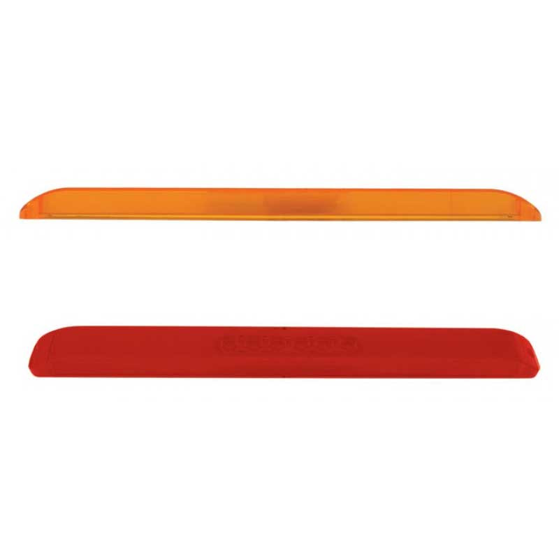 28 LED 17" "GLO" Turn Signal Light Bar - Amber LED/Clear Lens