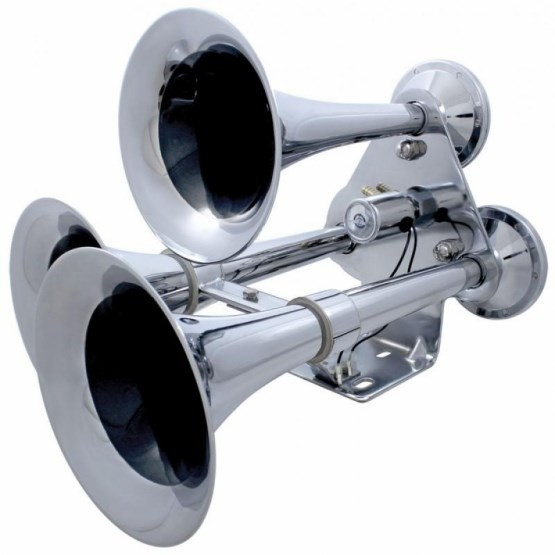 3 Trumpet Train Horn With Support Bracket
