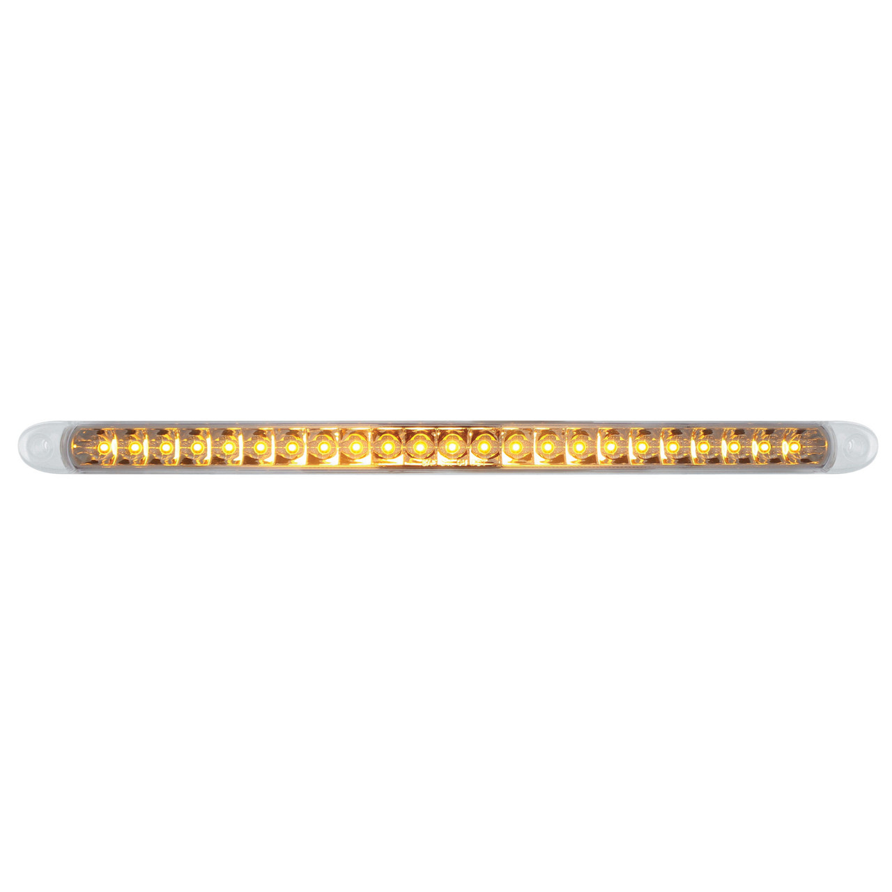 23 SMD LED 17 1/4" Reflector Turn Signal Light Bar Only - Amber LED/Clear Lens