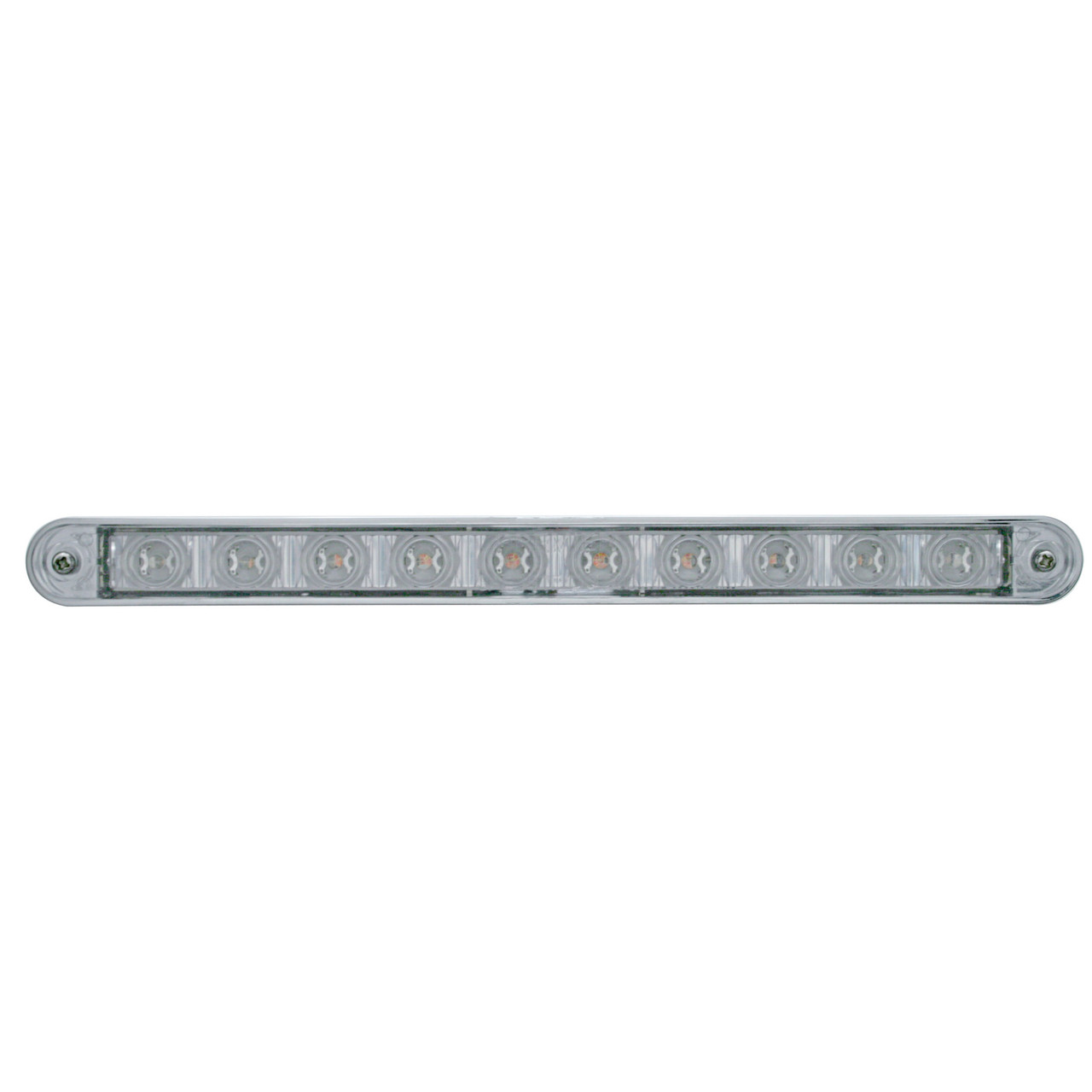 10 LED 9" Stop, Turn & Tail Light Bar w/ Bezel - Red LED/Clear Lens