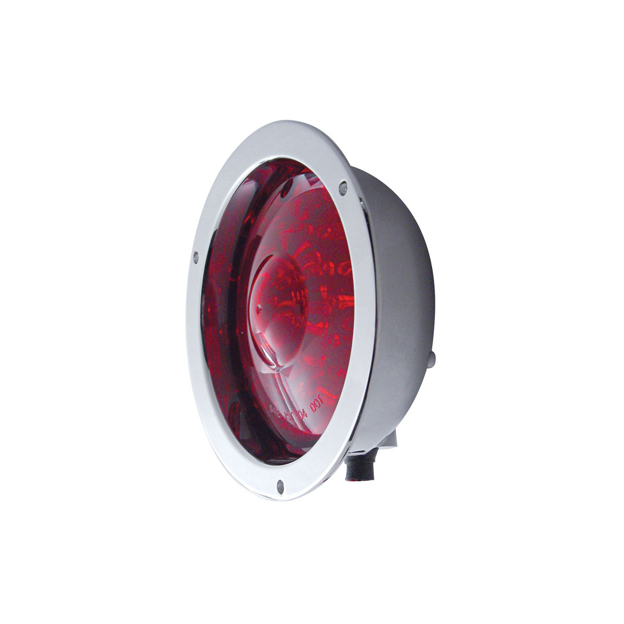 40 LED Deep Dish 4" Stop, Turn & Tail Light - Red LED/Red Lens