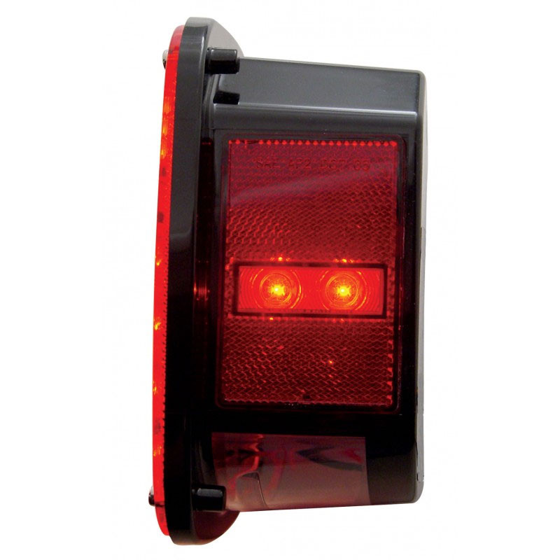 LED Reflector Universal Combination Tail Light w/License Light