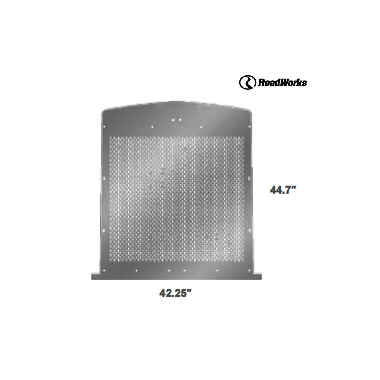Kenworth W900L Extended Hood Punched Grille Insert - Key Hole (GRILLE INSERT ONLY, SURROUND NOT INCLUDED)
