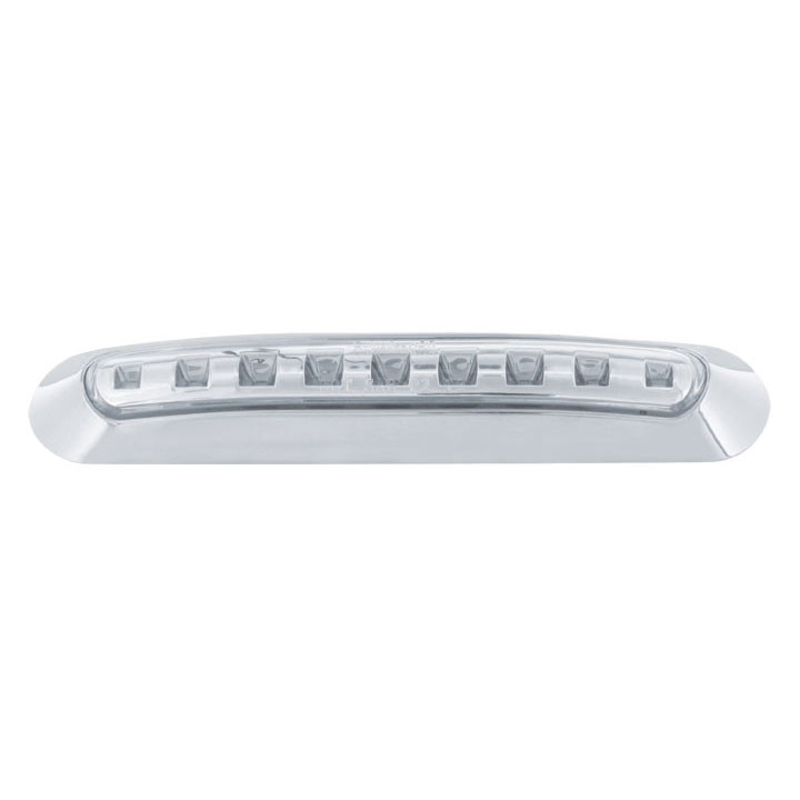 9 LED Clearance/Marker Light Bar - Blue LED/Clear Lens