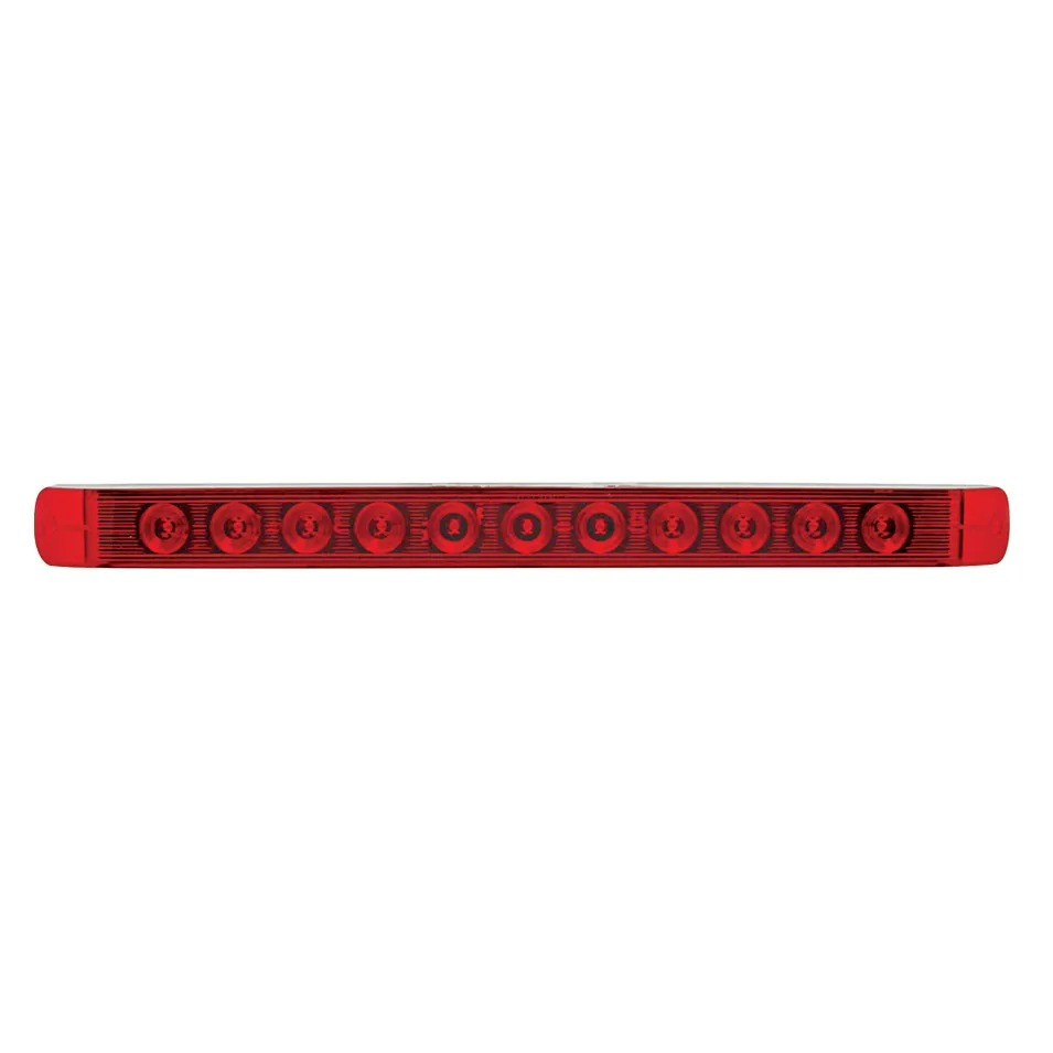 11 LED 17" Stop, Turn & Tail Light Bar Only - Red LED/Red Lens (Bulk)