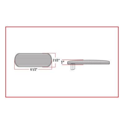 10 LED 4" Reflex Stop, Turn & Tail Light - Red LED/Red Lens