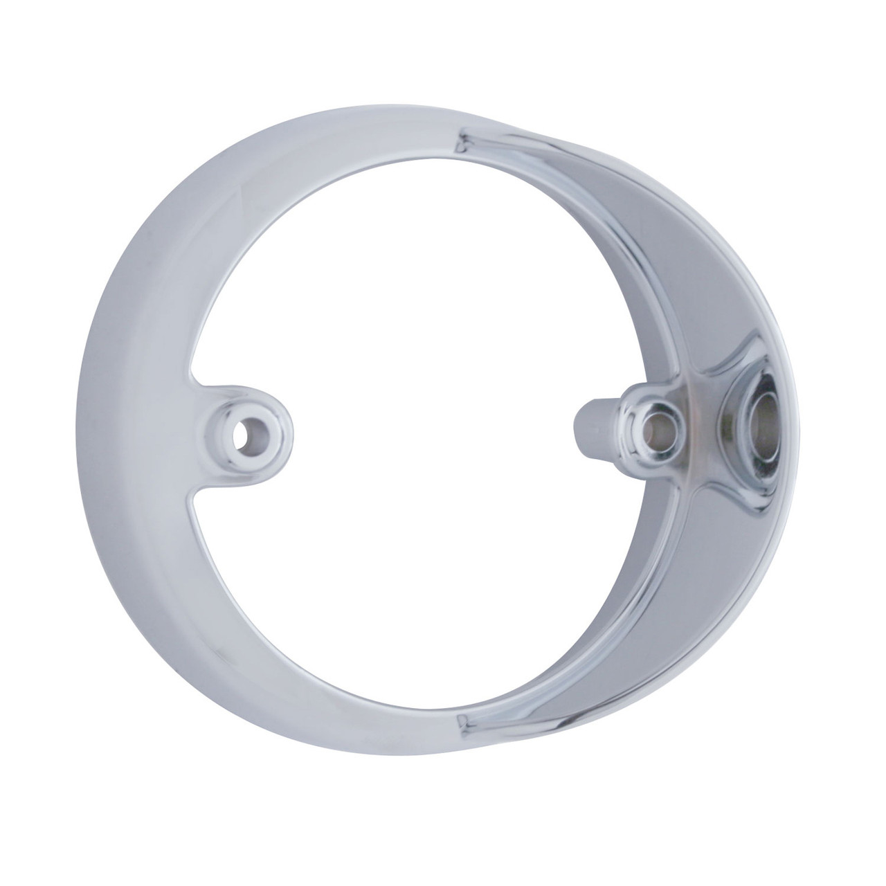 3" Round LED Light Bezel W/ Side Visor