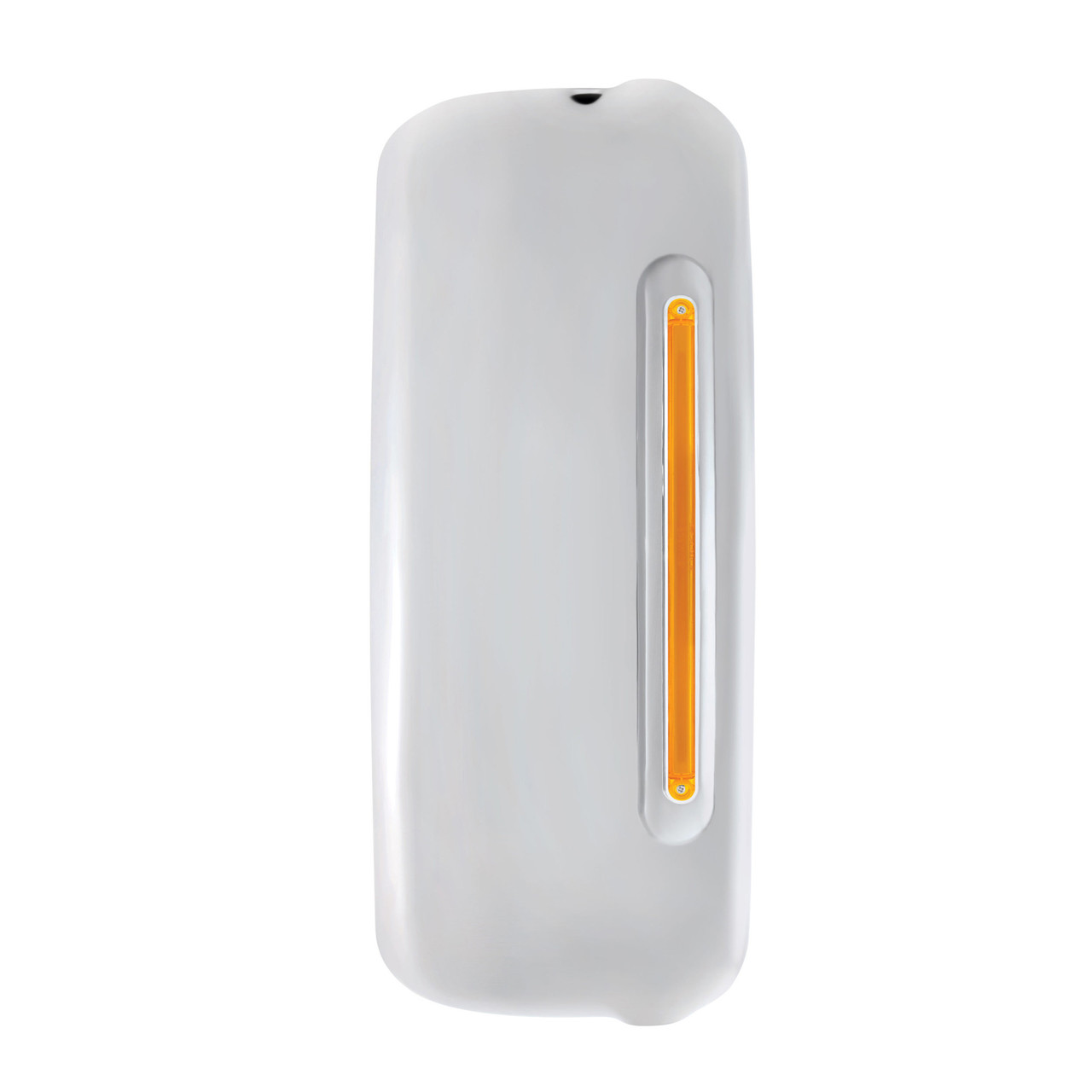 Mirror Cover w/24 Amber LED 12" "GLO" Light For 2005+ FL Century & Columbia-Passenger -Amber Lens