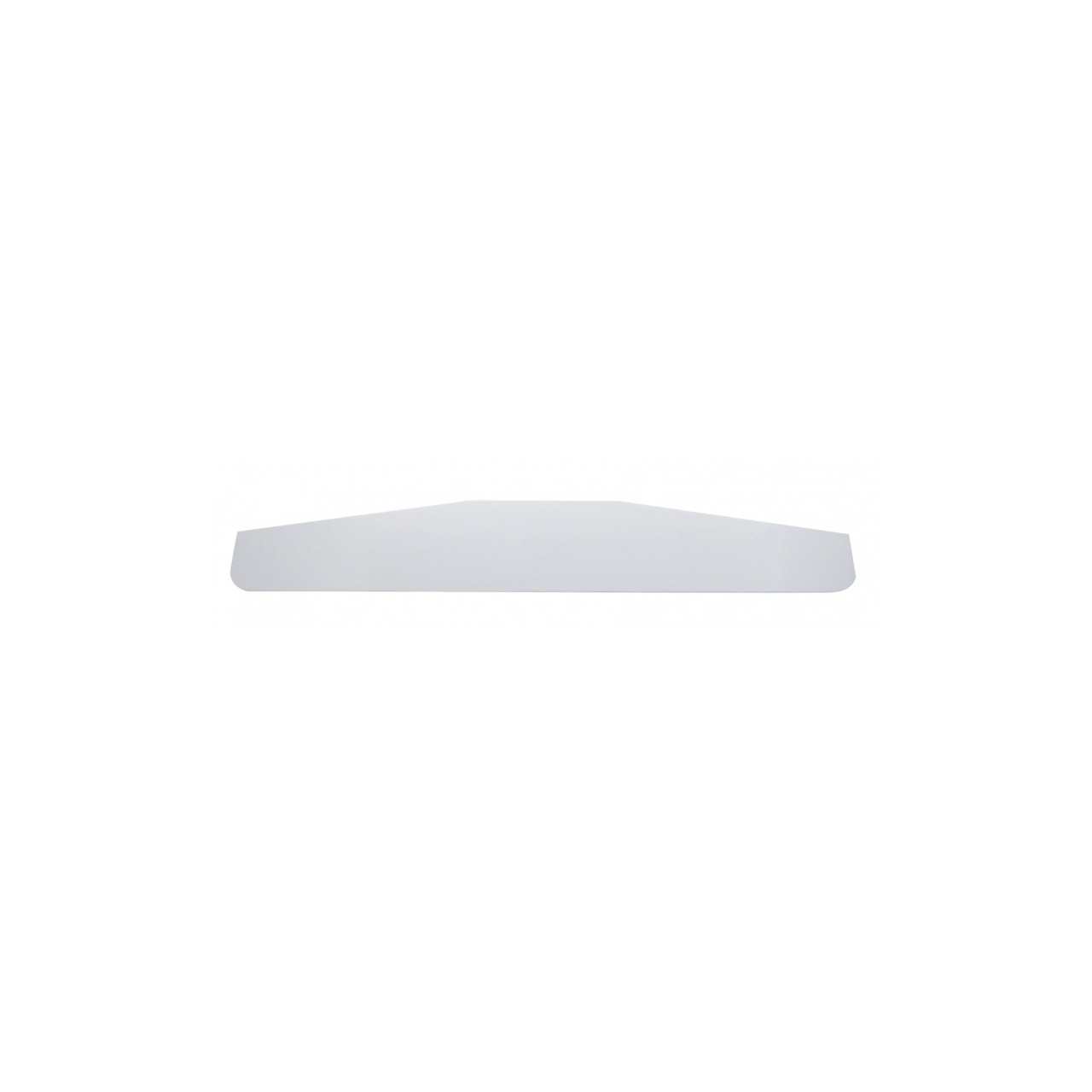 4" X 24" Chrome Standard Bottom Mud Flap Plate - Welded Stud