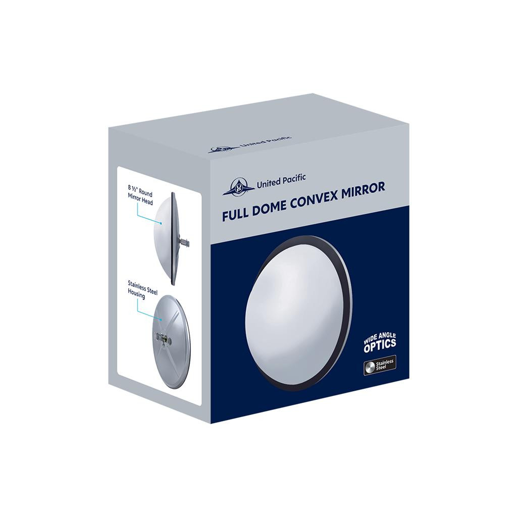 8 1/2" Stainless Steel Convex Fisheye Mirror