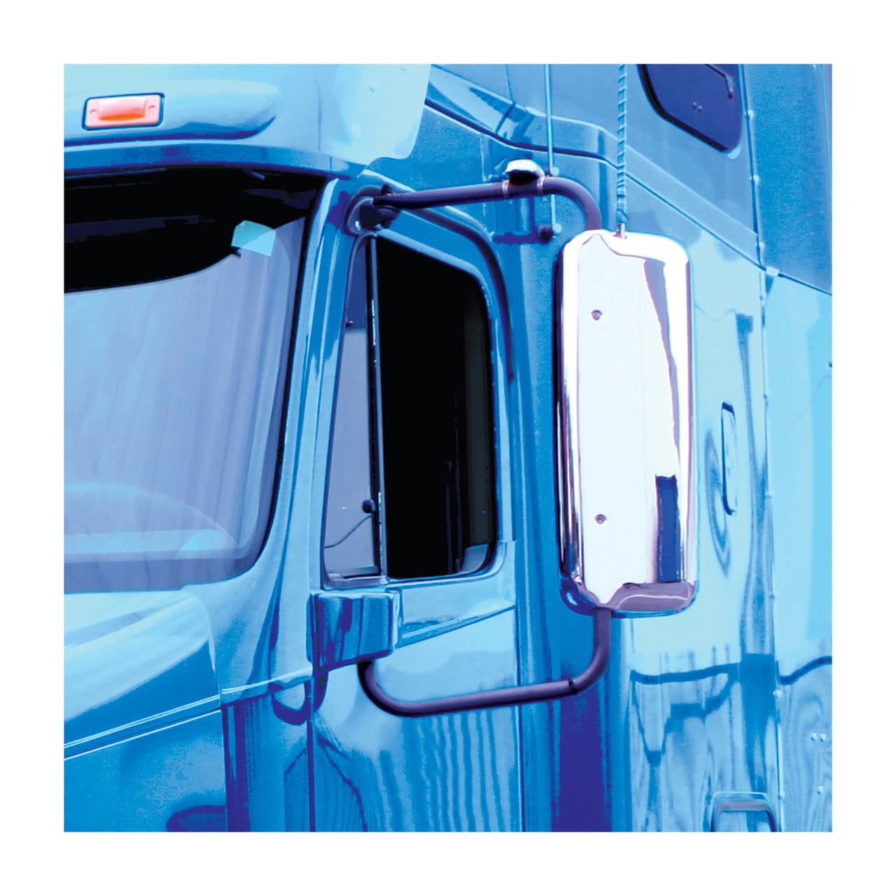 Chrome Mirror Cover Set For 2005-2010 Freightliner Century & 2005-2020 Columbia