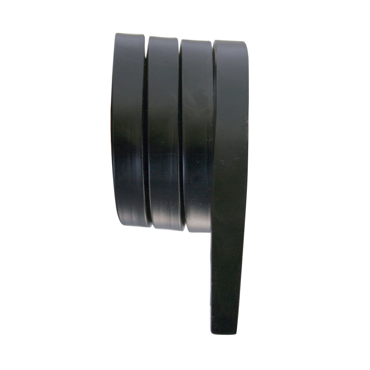 Black Angled Mud Flap Hanger - 3 Coils
