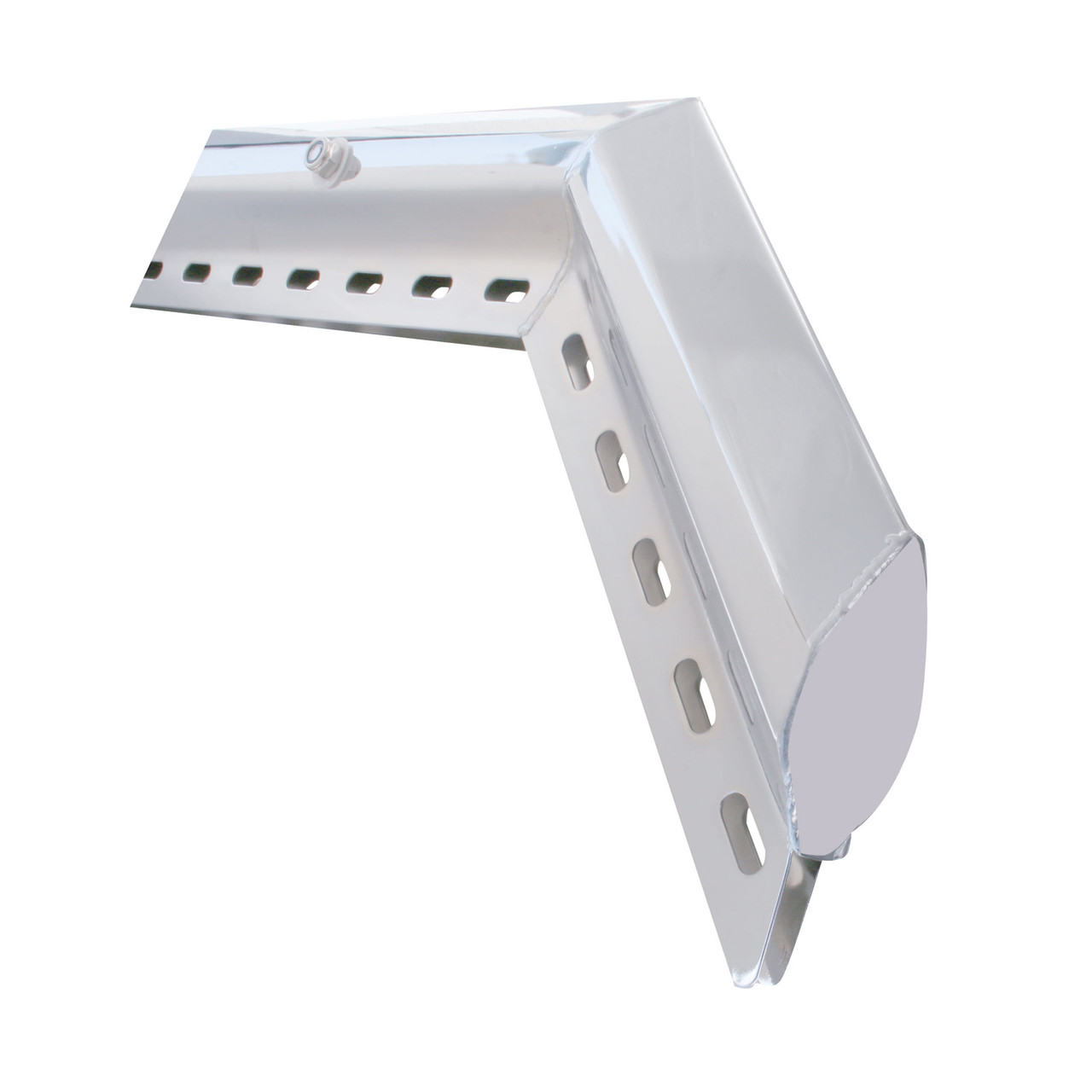 30" Stainless 45 Degree Angled Heavy Duty Mud Flap Hanger - 2 1/2" Bolt Pattern