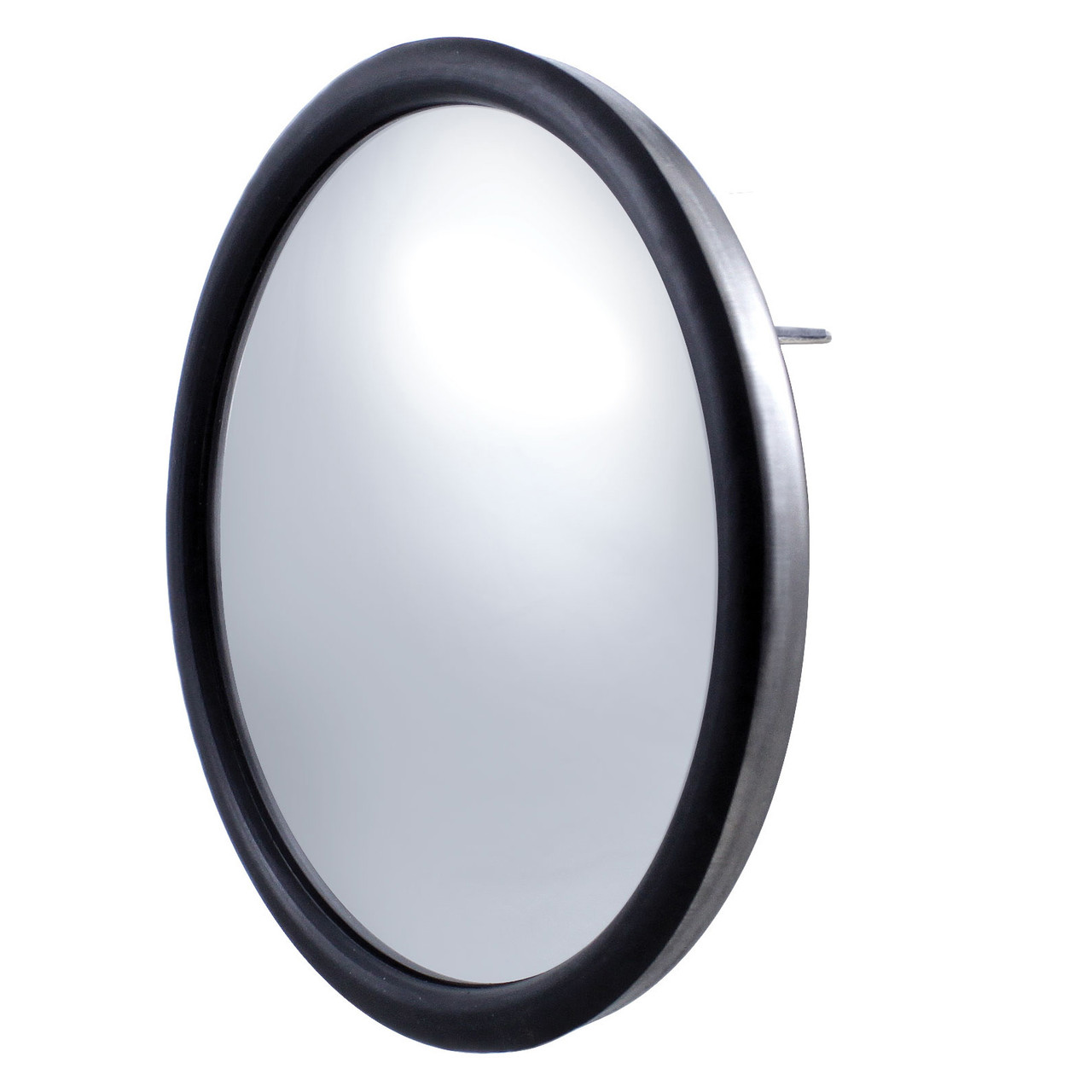 8 1/2" Stainless Steel Convex Mirror With Centered Mounting Stud