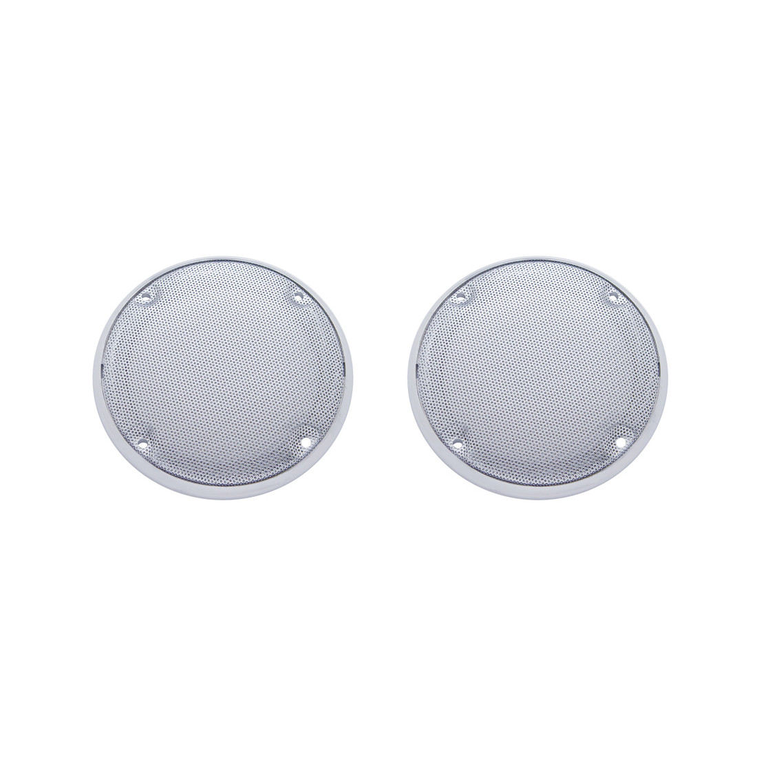 Chrome 5-7/16" Round Speaker Cover For Various Kenworth Models