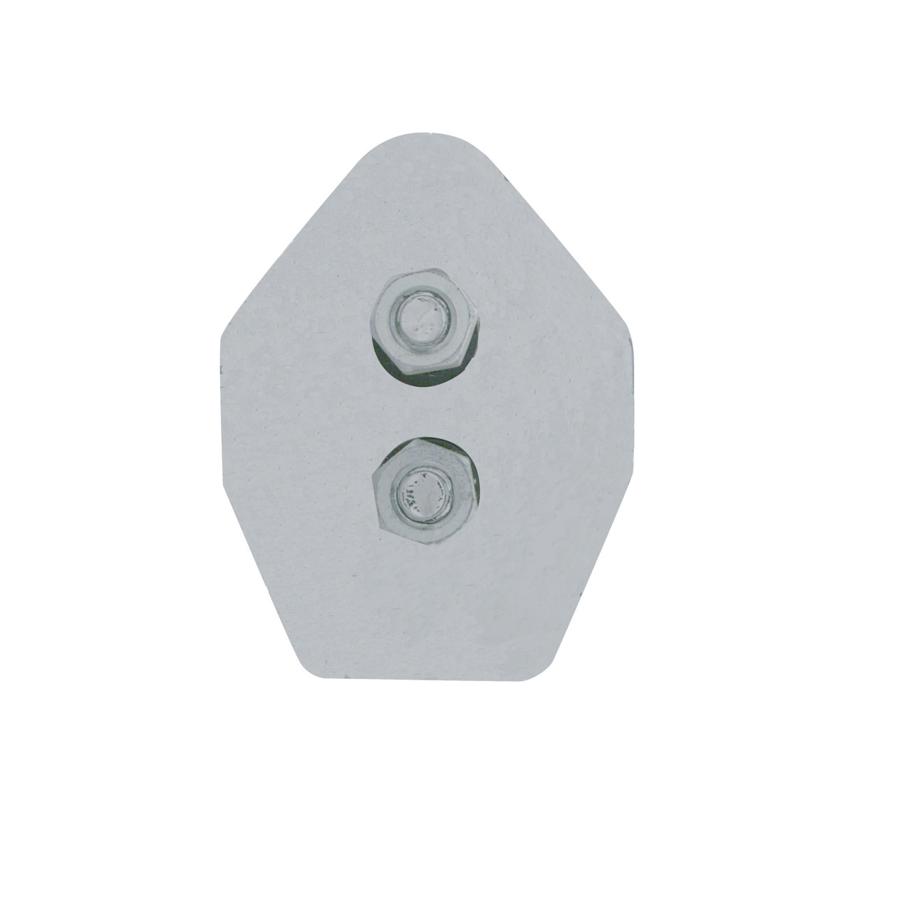 30" Stainless 45 Degree Angled Heavy Duty Mud Flap Hanger - 1 1/8" Bolt Pattern