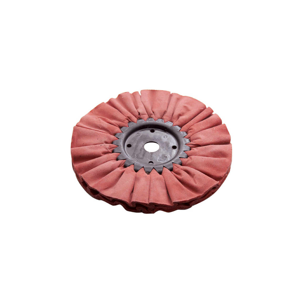 6" Red Treated Airway Buff - 3/4" Arbor